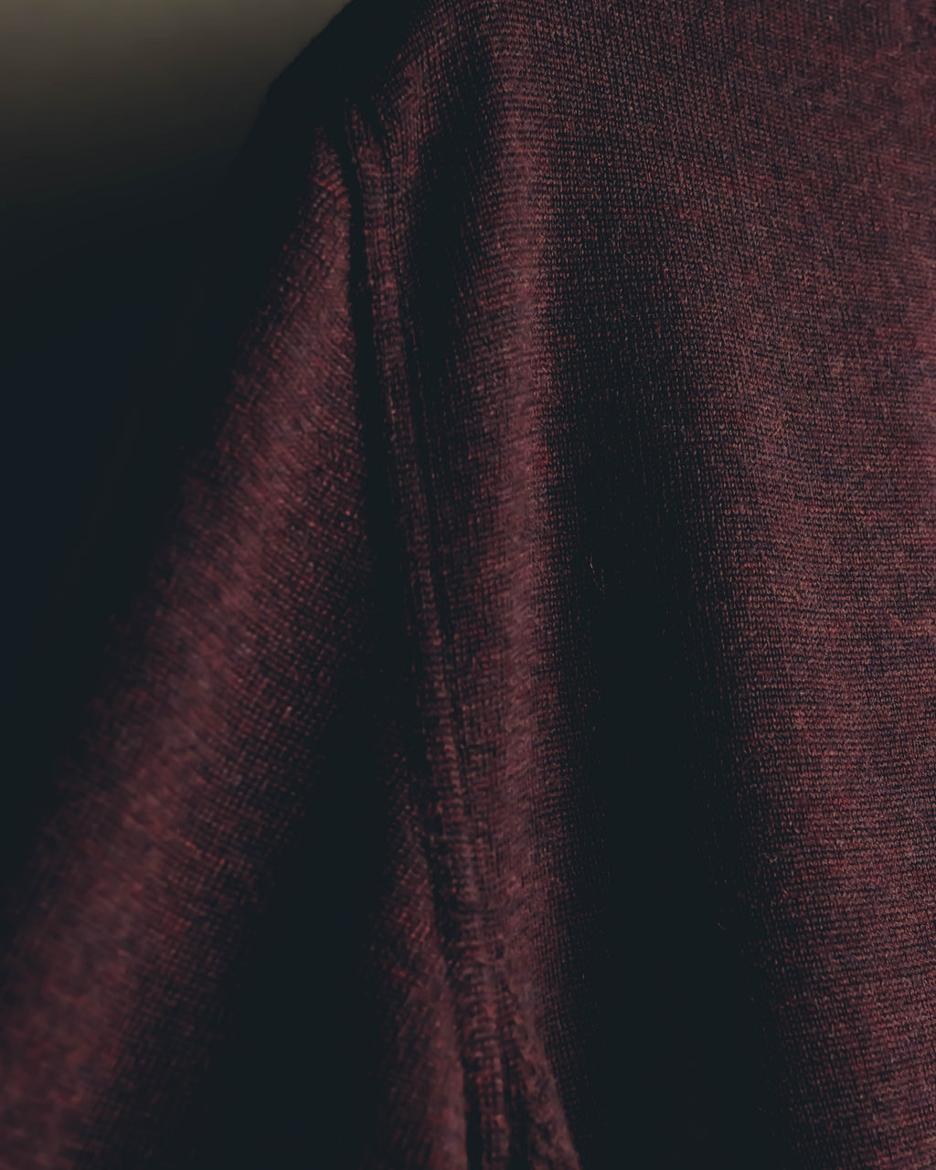 "GUCCI" 90's-00's Deep burgundy v-neck knit sweater