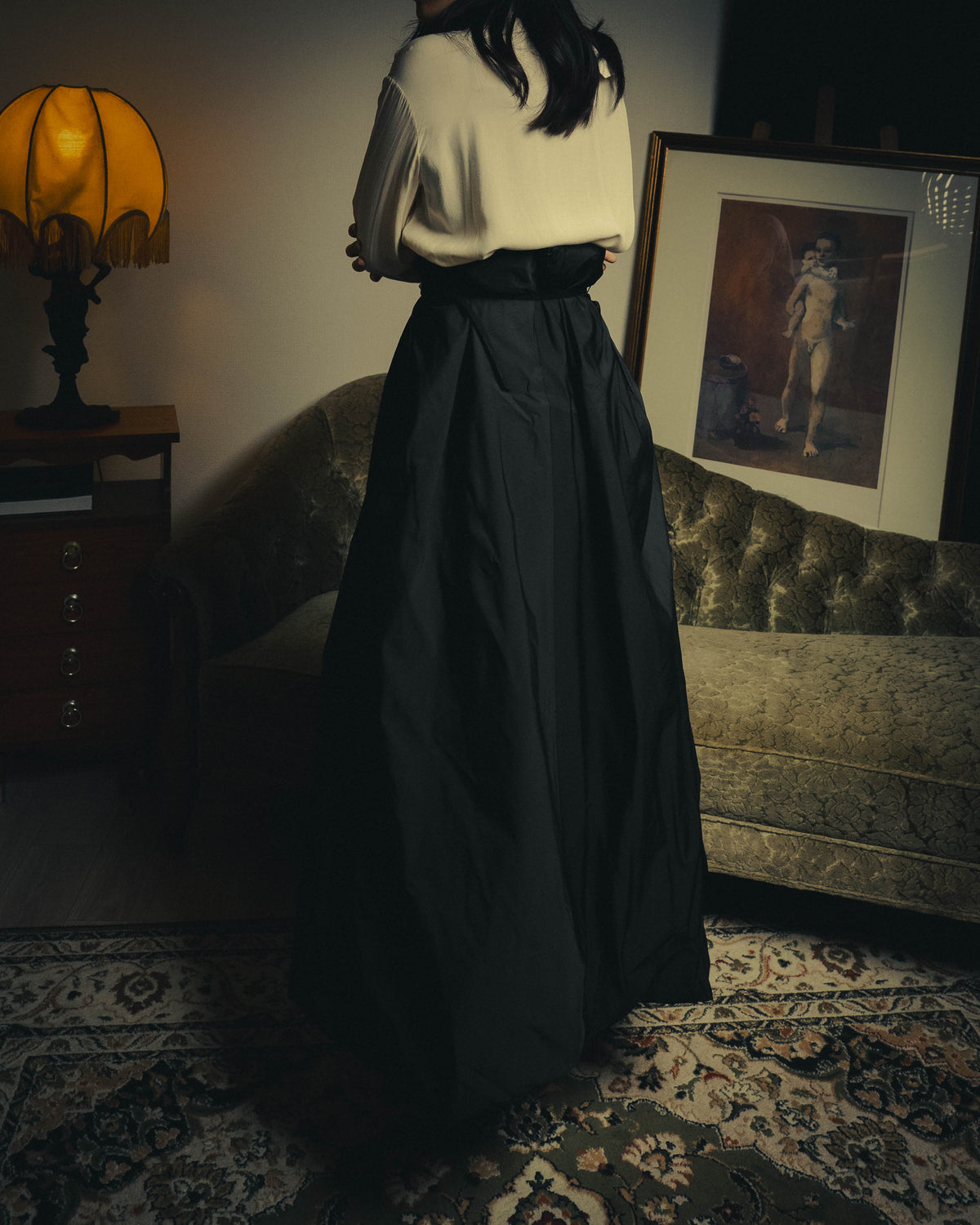–SPECIAL– GIANFRANCO FERRE 00's Dramatic pleated maxi skirt