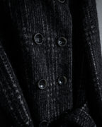 “MAX&Co.” Double-breasted houndstooth tweed coat