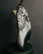 "Christian Dior" Vintage baroque print square scarf