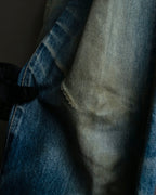 "GUCCI" Gradient fade design tapered denim