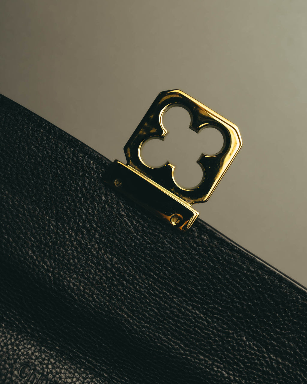 "Chloé" 2010's Black leather long wallet