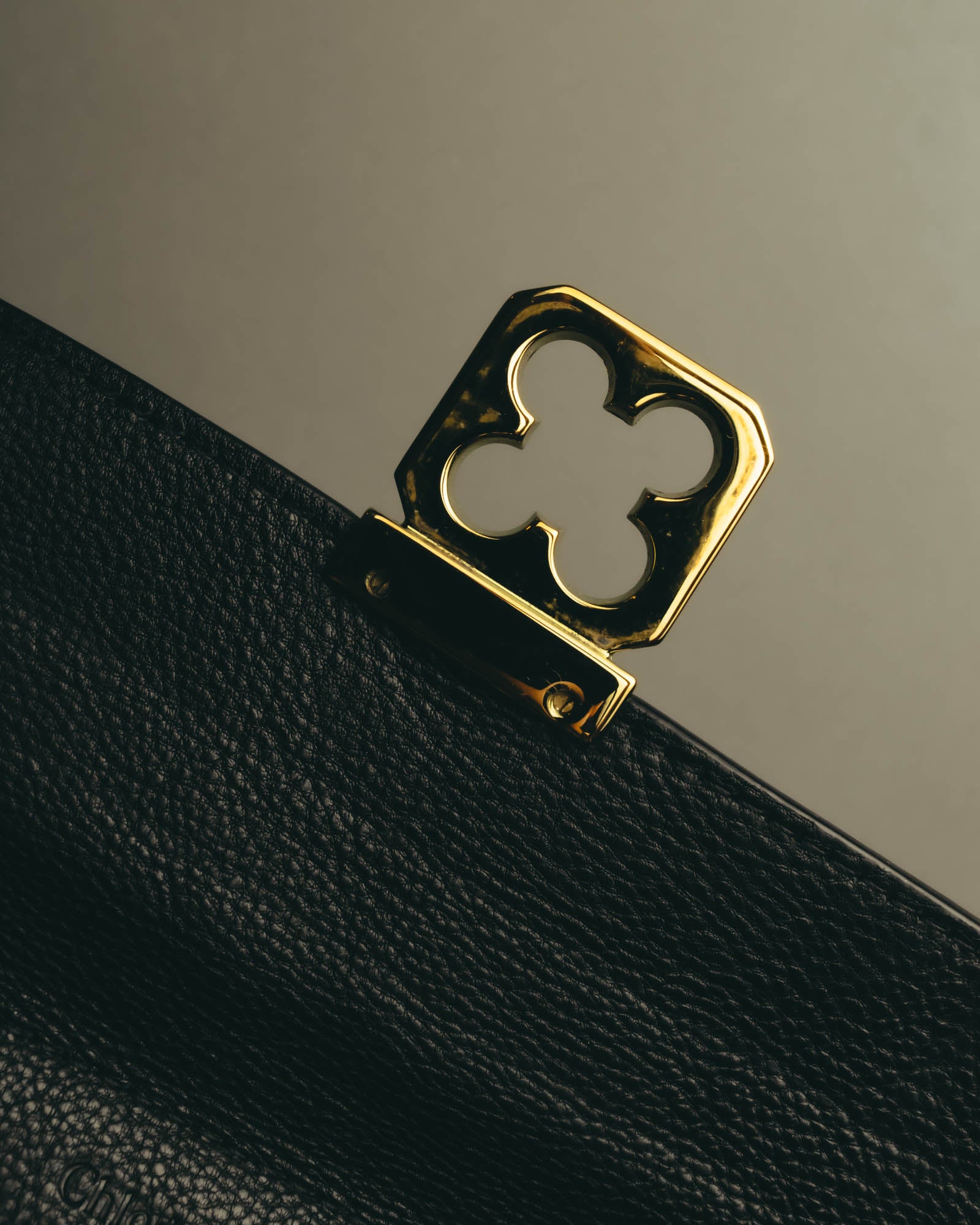 "Chloé" 2010's Black leather long wallet