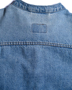 LEVI’S/ Oversized No Collar Denim Jacket Light Blue