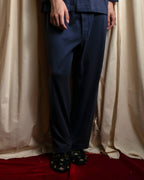 "CELINE" Piping design blue pajama set up