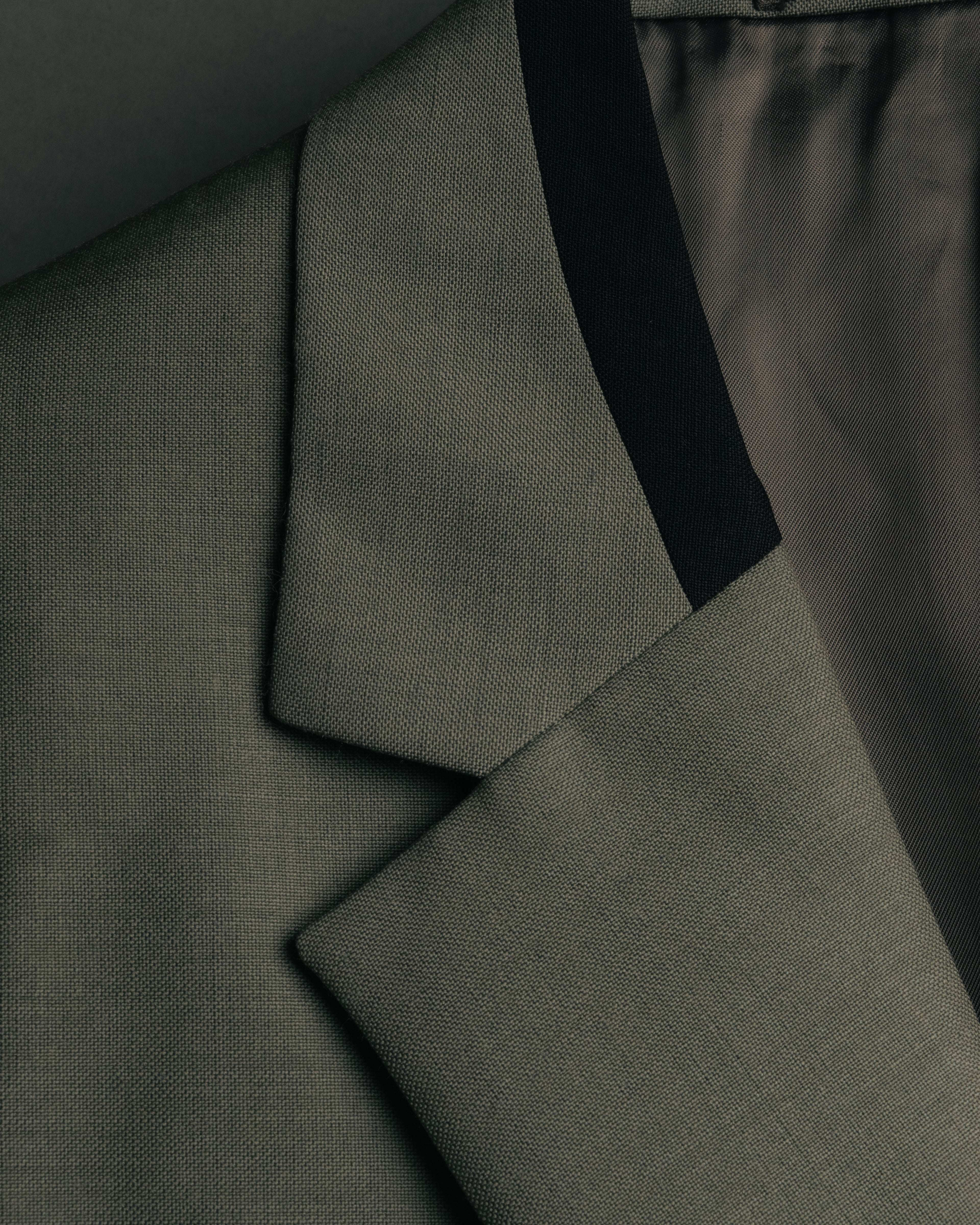 "PRADA" 2012AW Wool-mohair tailored jacket with contrast collar detail