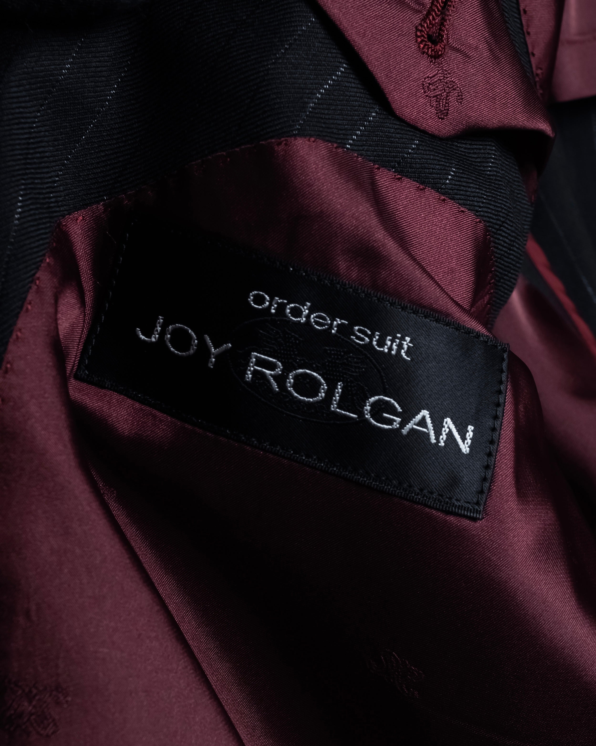 "BALENCIAGA" Chalk stripe pattern long silhouette set up