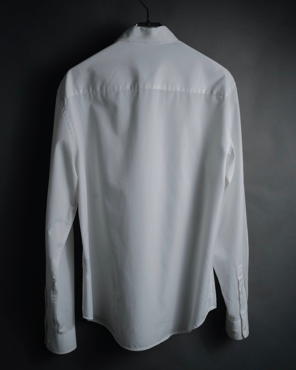 –SPECIAL– "BALENCIAGA" 2005-06’s Round collar chin tab paneled dress shirt