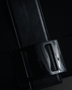 "Salvatore Ferragamo" 90’s-00’s Archive shoe embossed leather shoulder bag