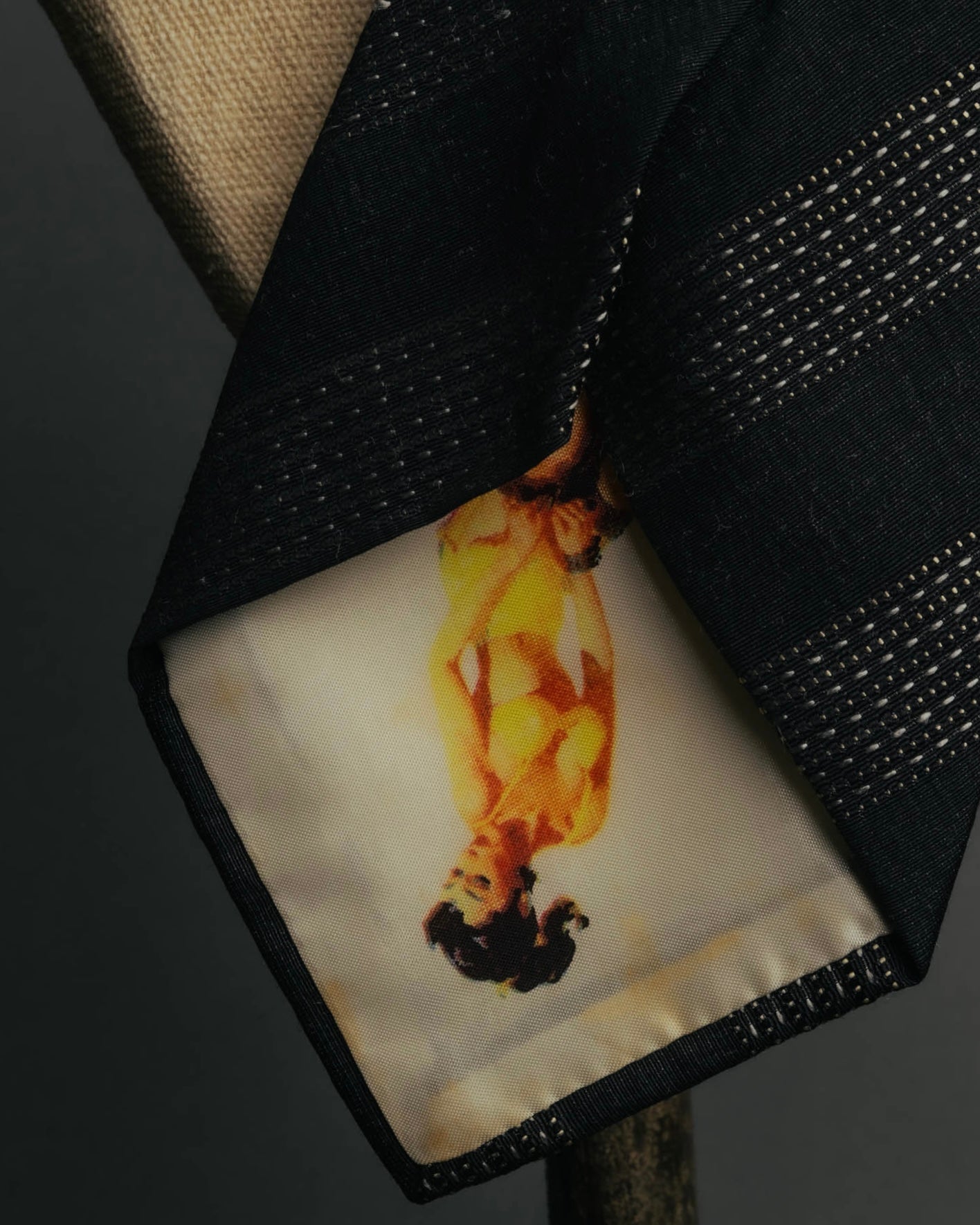 "Dolce & Gabbana" 00's-10's Silk wool scarf tie