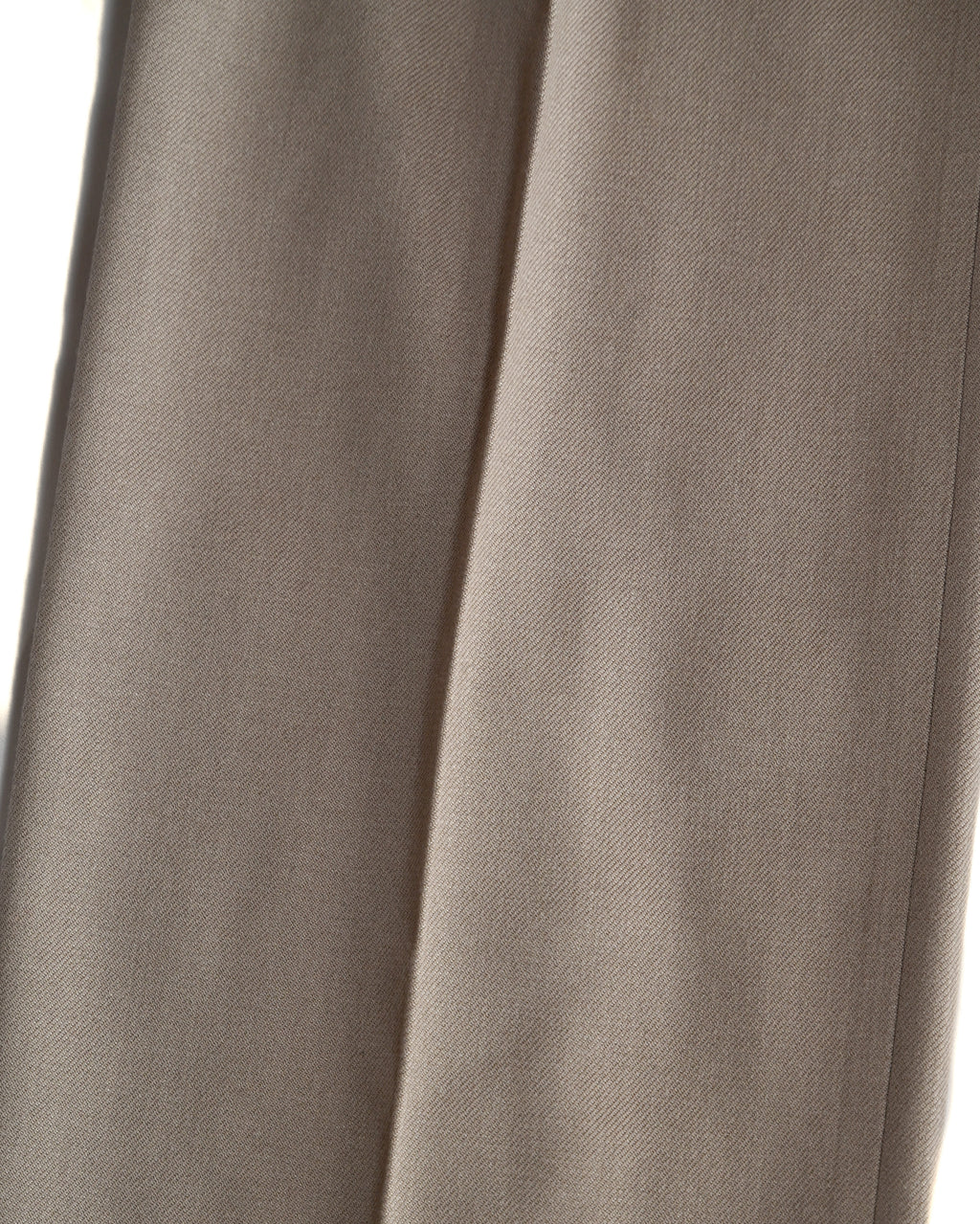 MAX MARA / Virgin Wool Two-Tuck Wide Straight Trousers Beige