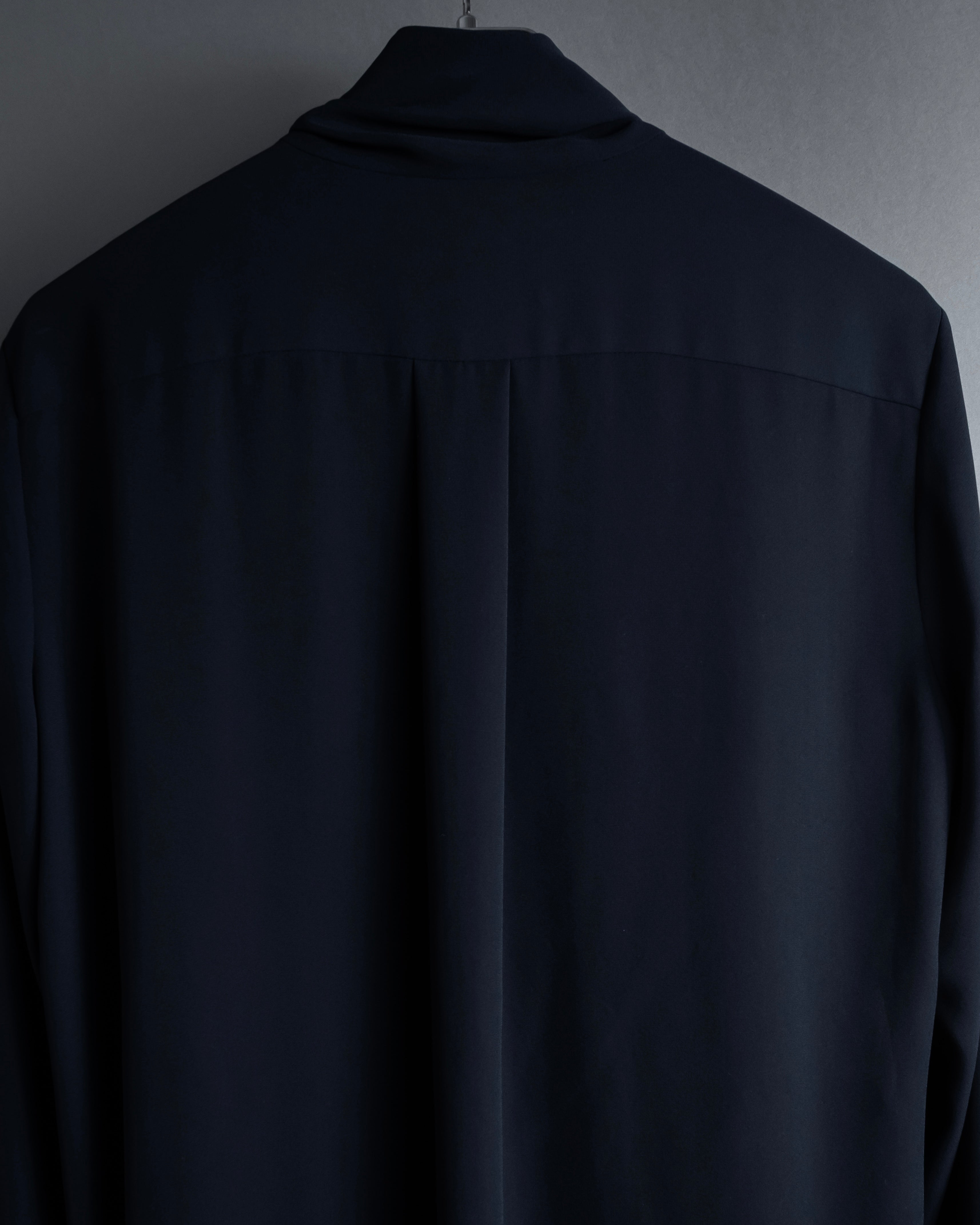 "Maison Margiela" 16SS Bow tie draping shirt