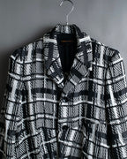 "COMME des GARCONS" Geometric pattern tailored jacket