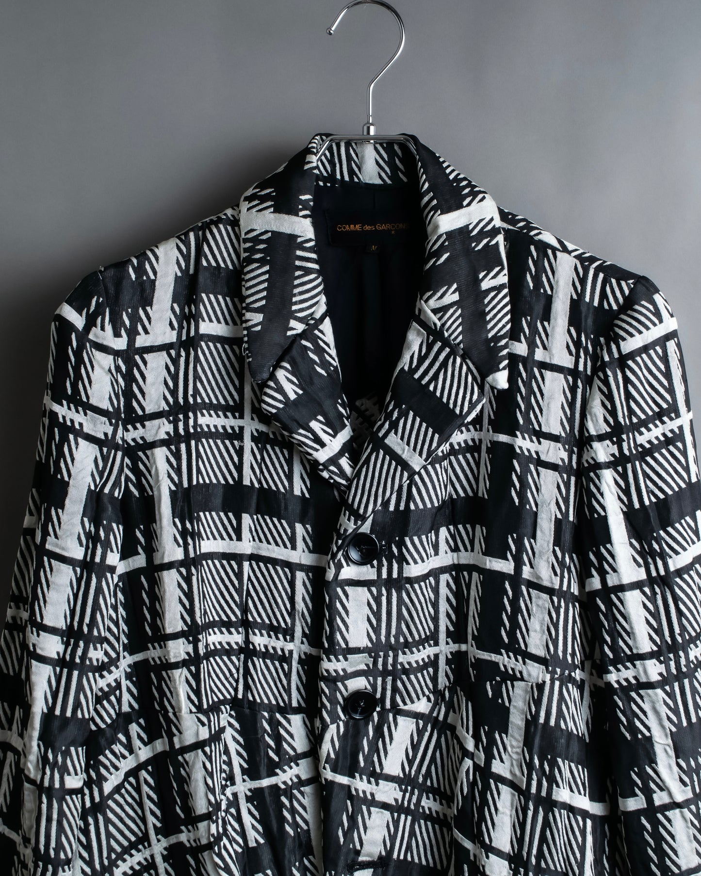 "COMME des GARCONS" Geometric pattern tailored jacket