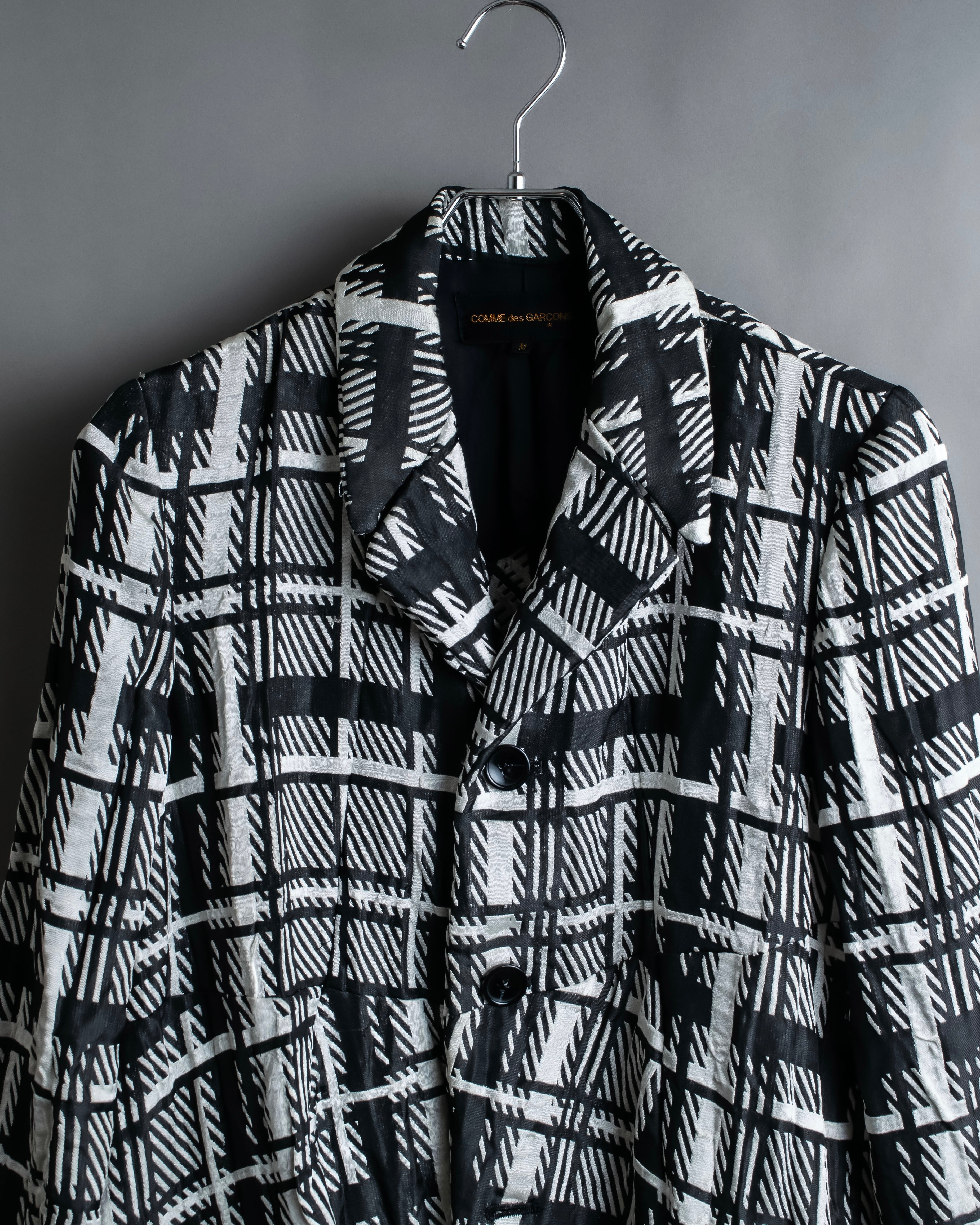 "COMME des GARCONS" Geometric pattern tailored jacket