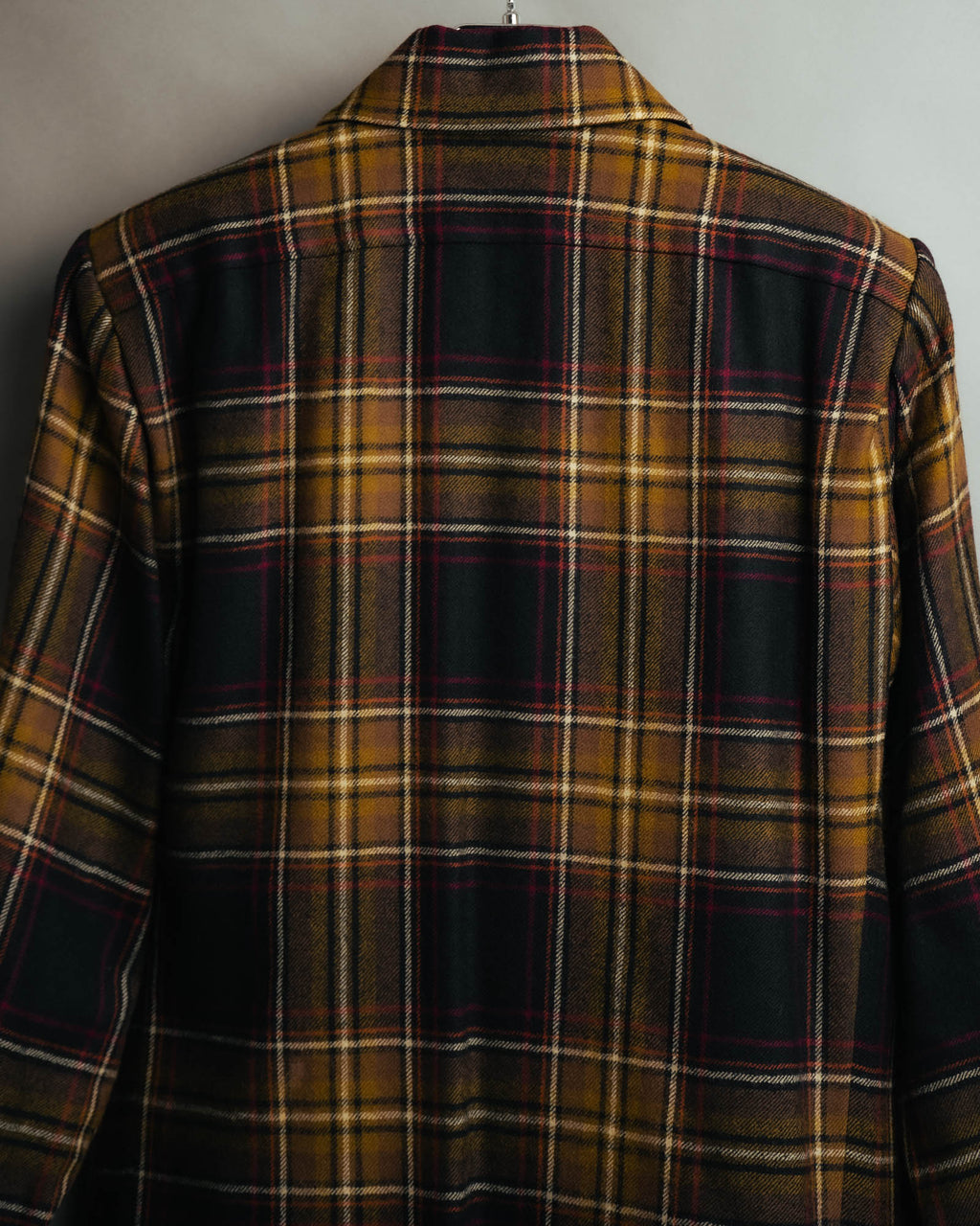 "Yves Saint Laurent" 80's-90's Plaid wool coat dress