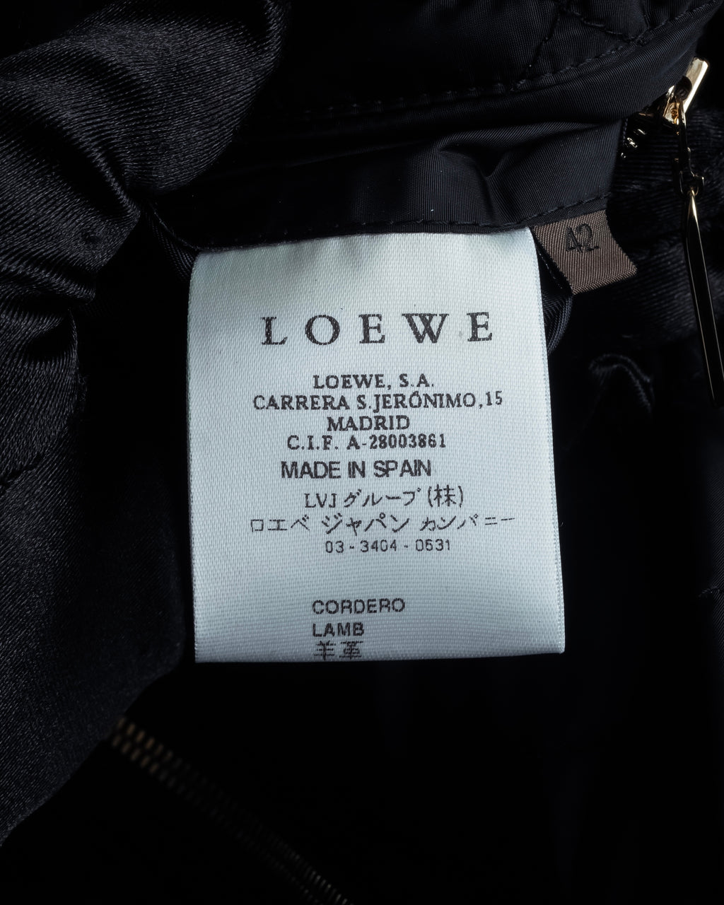 -SPECIAL- "LOEWE" 2009-2013's Quilted design reversible lambskin jacket