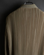 "ISSEY MIYAKE" Fine pleated shirt jacket