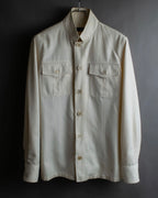 "GUCCI" Flap pocket design band collar shirt jacket