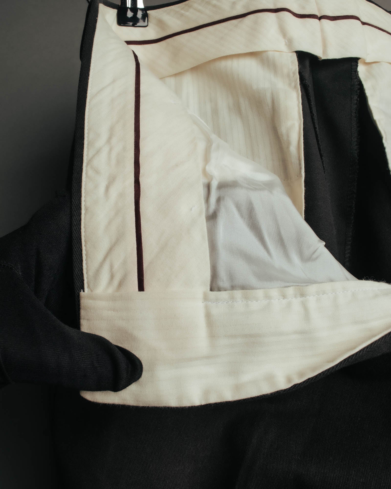-SPECIAL- "Hermès" 90's-00's Refined cotton trousers