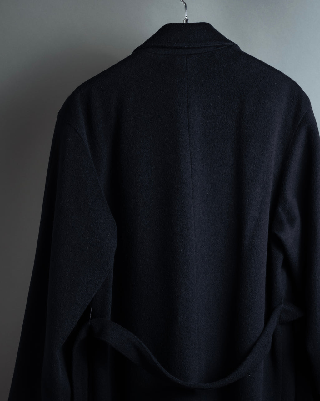 "VALENTINO" Double-breasted belted chester coat