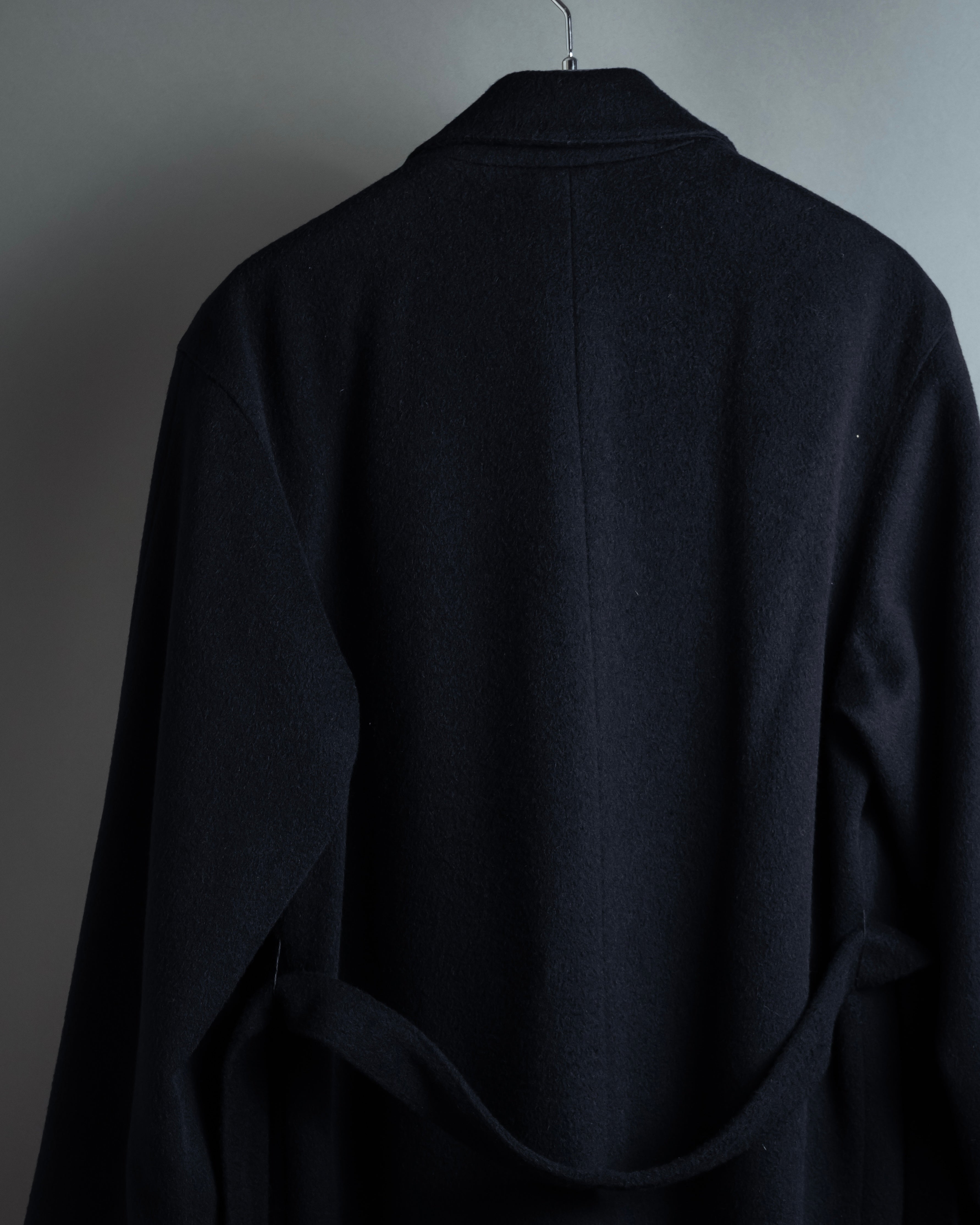 "VALENTINO" Double-breasted belted chester coat