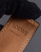 "LOEWE" Anagram logo engraved leather bracelet