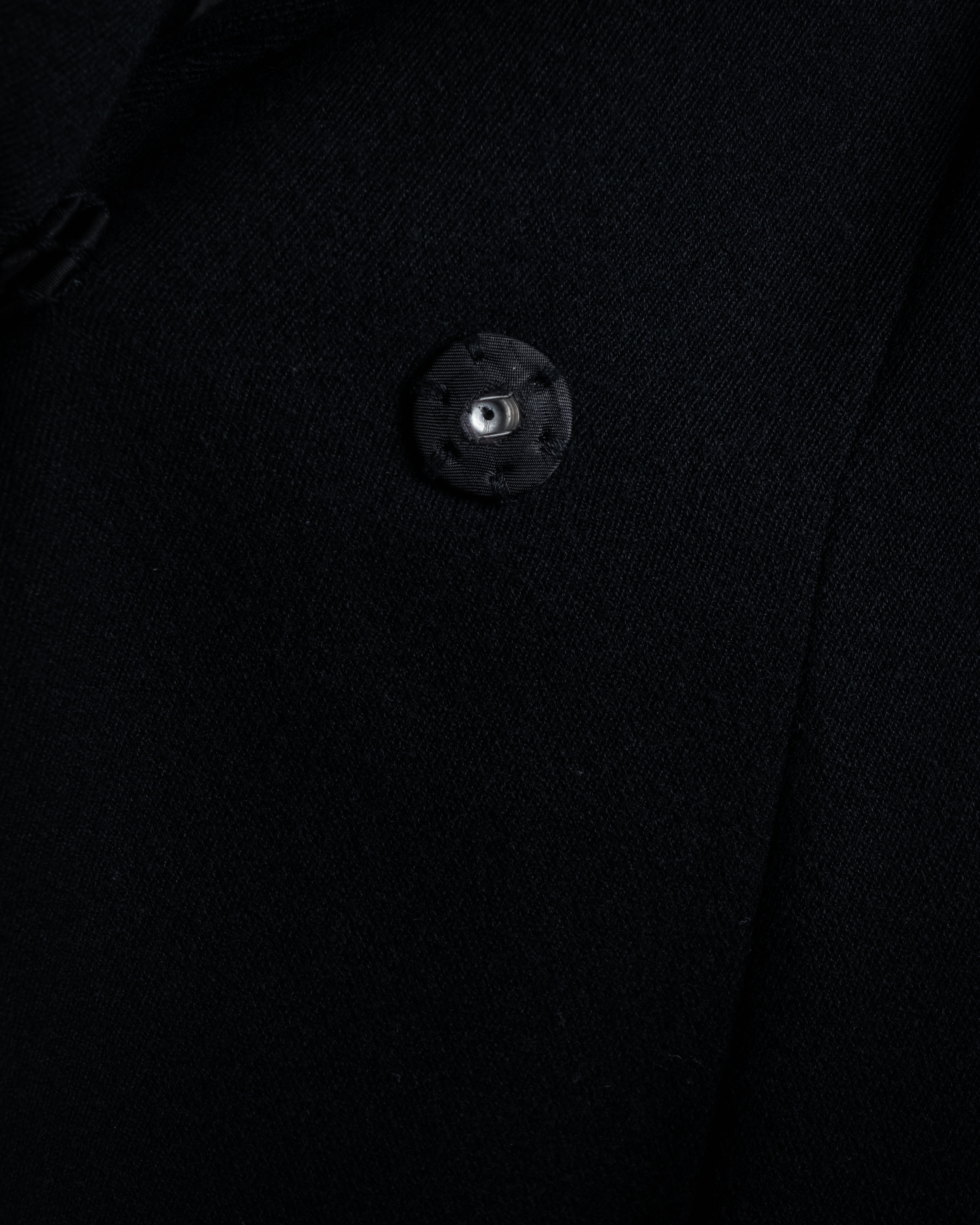 “KEITA MARUYAMA” Floral appliqué one-button chelsea coat