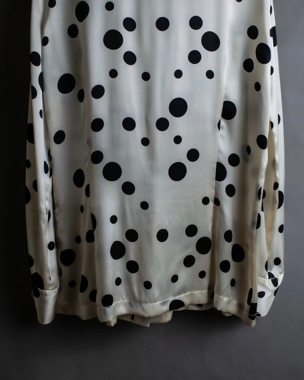 "GIANNI VERSACE" Irregular dot pattern silk shirt