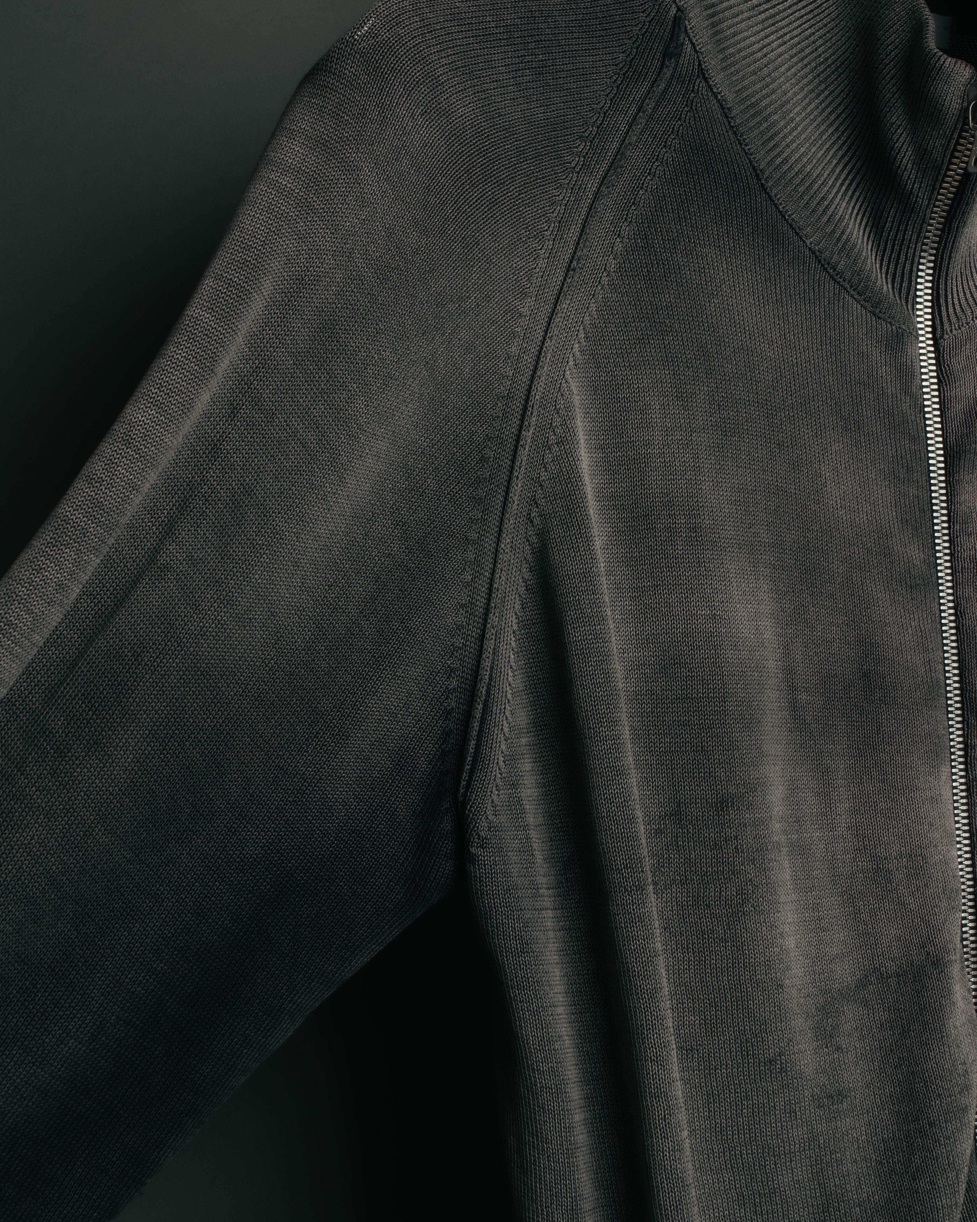 "PRADA" 90's-00's Minimal cotton zip cardigan