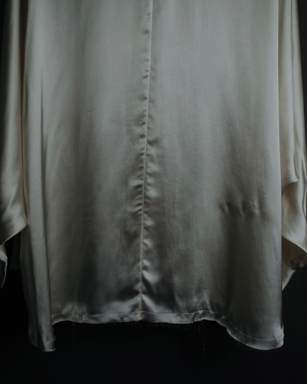 –SPECIAL– "LOEWE" 00’s Satin dolman sleeve destroy edge shirt