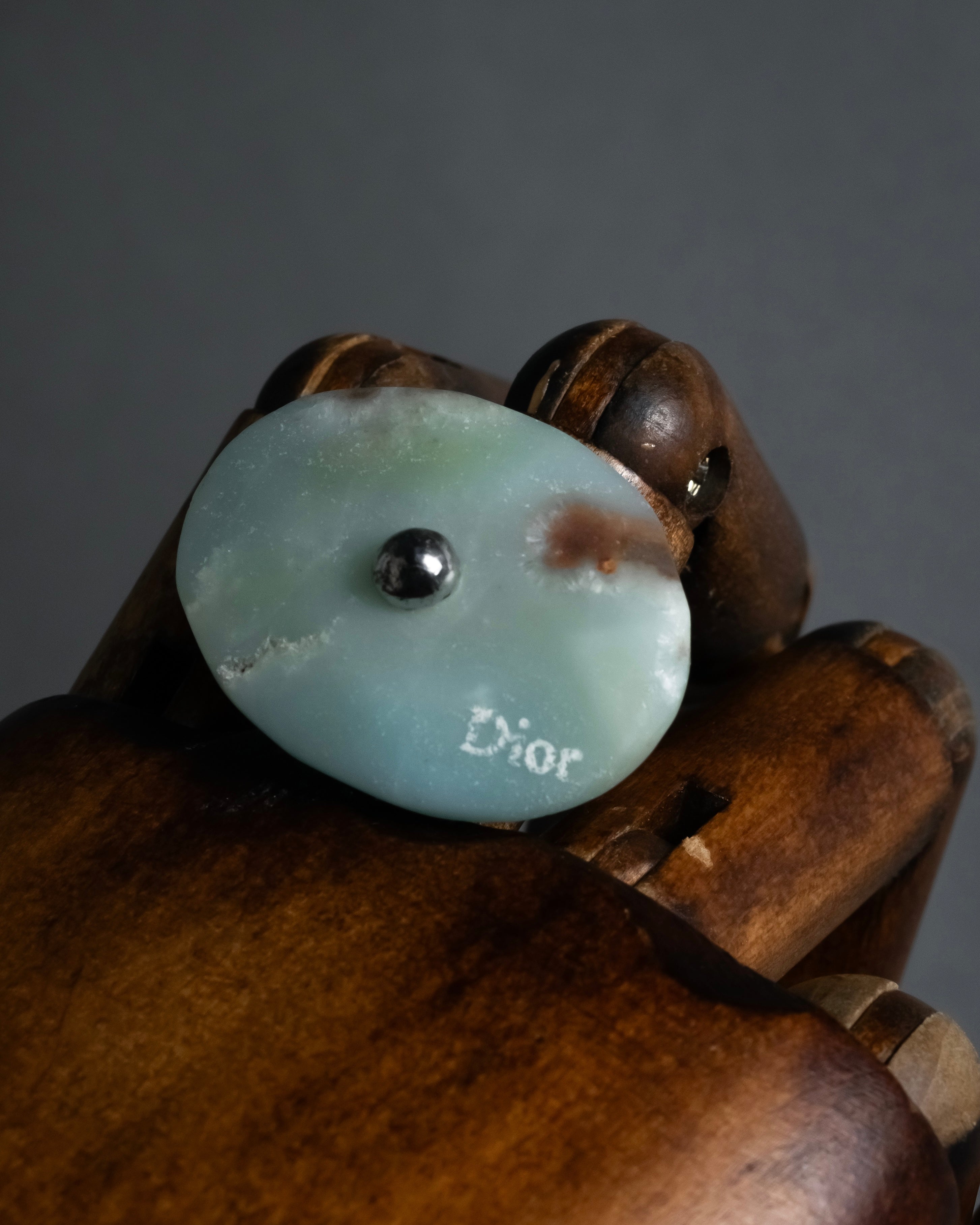 -MOOD Christmas Collection-
 "Dior" John Galliano design logo engraved cocktail ring