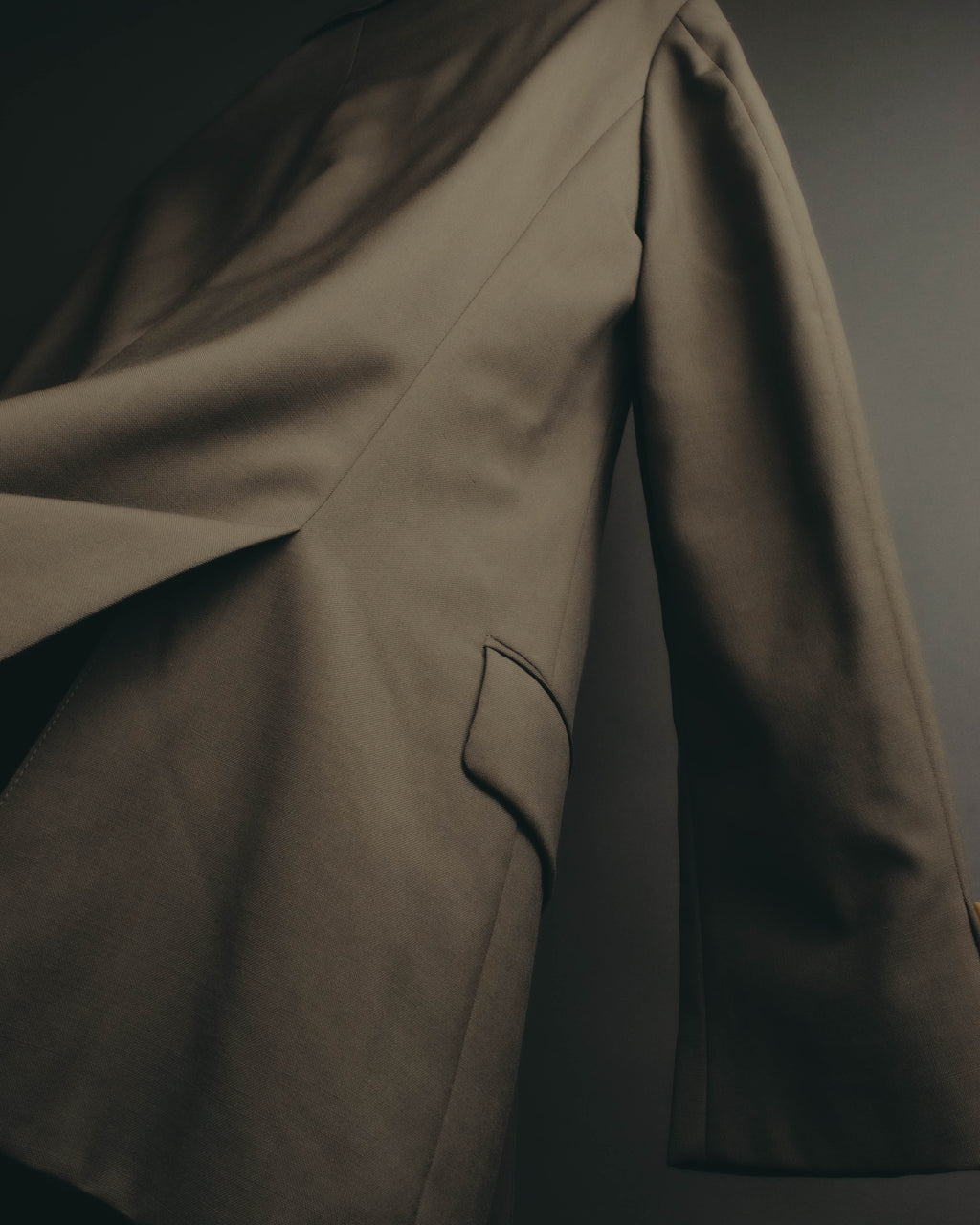 "Yves Saint Laurent pour homme" 80's-90's Structured double-breasted wool blazer
