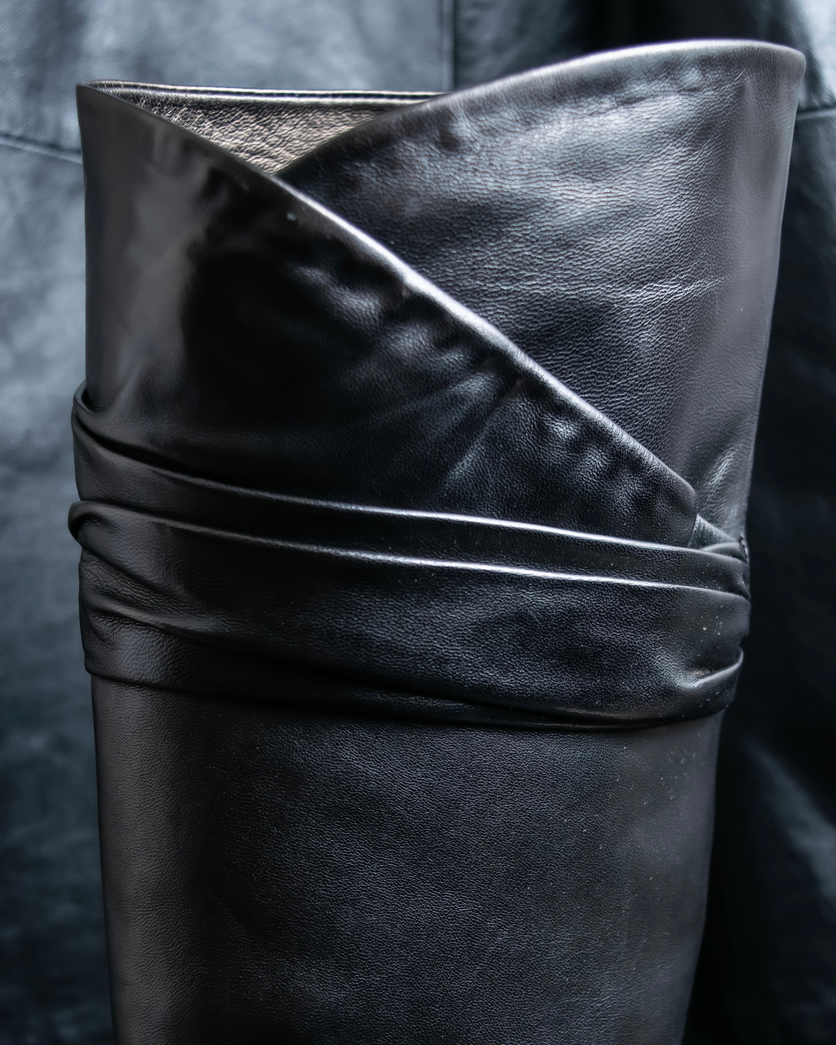 "PRADA" Shirred mode stylelong boots