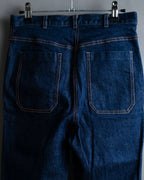 "BOTTEGA VENETA" Wide straight silhouette fisherman denim pants