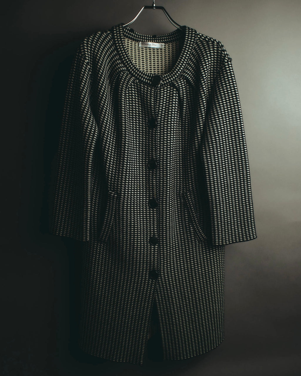 "Christian Dior" 00's Textured wool knit coat