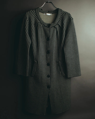 "Christian Dior" 00's Textured wool knit coat