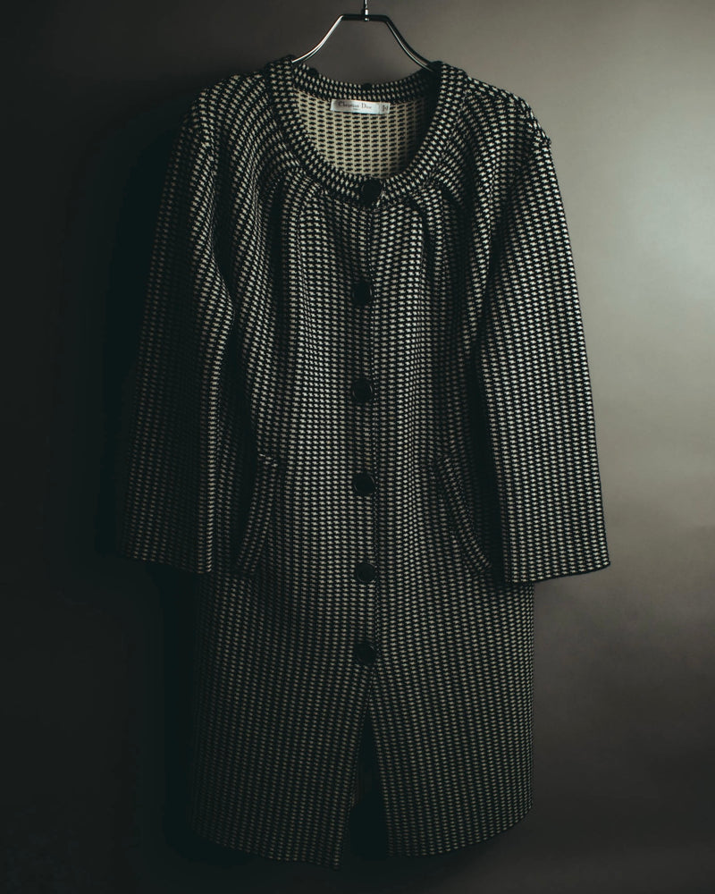 "Christian Dior" 00's Textured wool knit coat