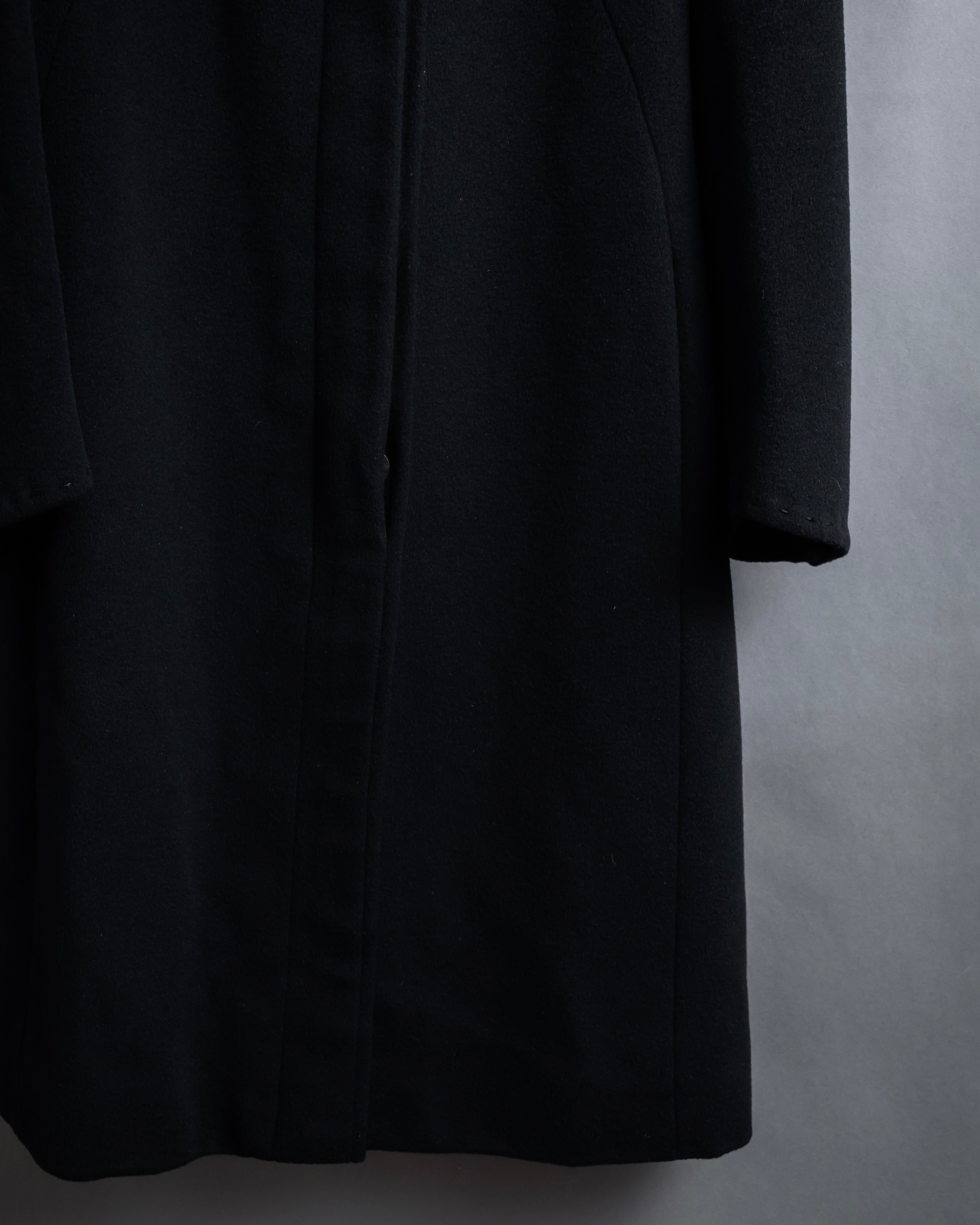 "FENDI" 00's-10's Karl Lagerfeld design shaped long coat