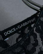 "D&amp;G" Botanical pattern lace shift dress