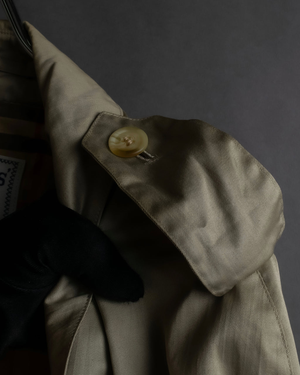 "BURBERRYS" Classic military detail maxi length trench coat