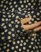 -SPECIAL- "Saint Laurent" 2019-2020 Polka dot silk long sleeve shirt