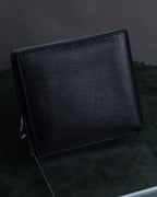"LOEWE" Logo engraved bi-fold leather wallet