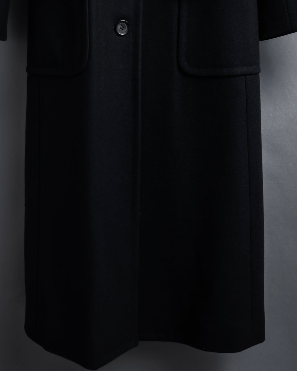 -SPECIAL- "CELINE" 1997-04's Michael Kors period minimal detail long chester coat