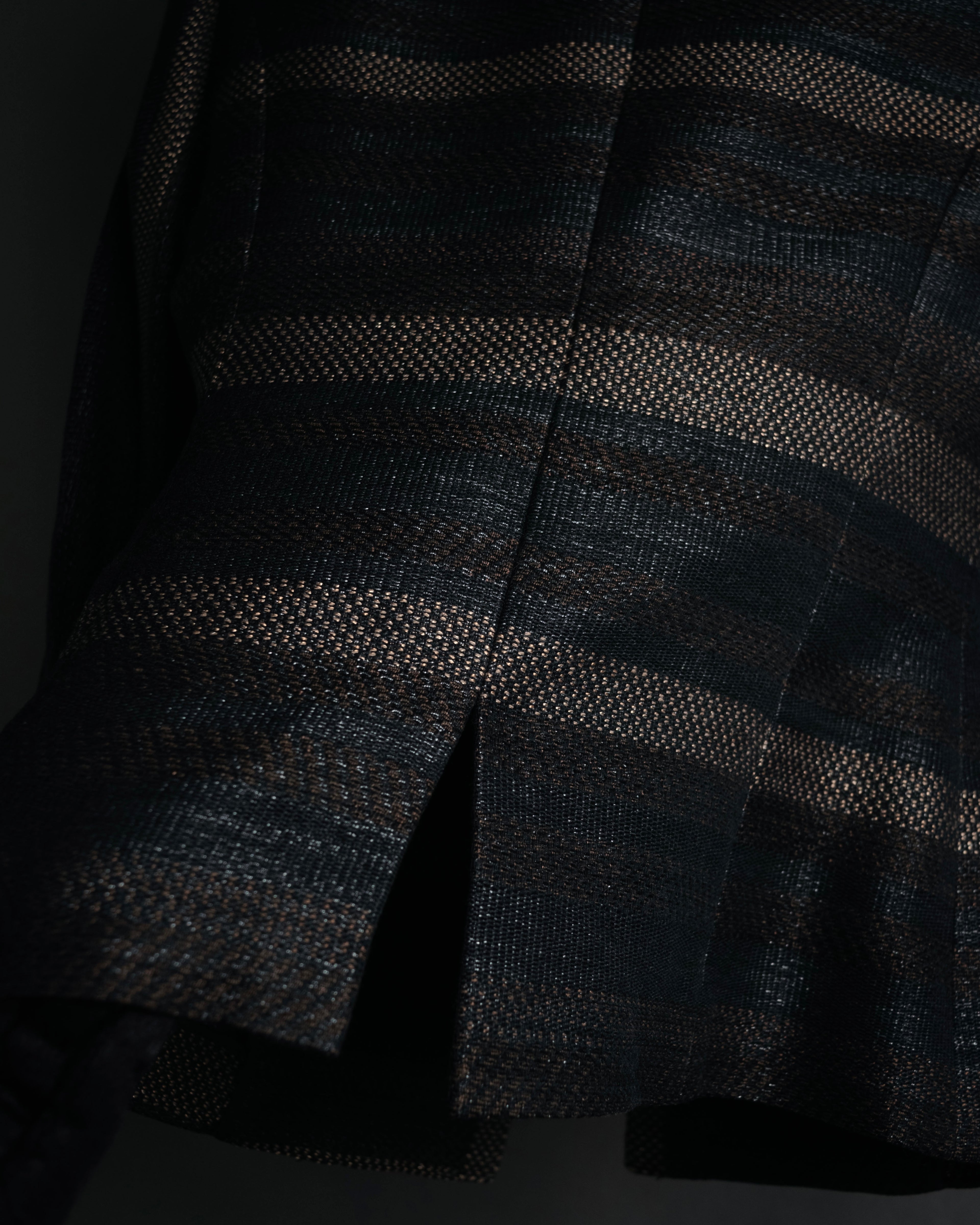 “TAE ASHIDA” 2008-2015 Structured border tweed jacket