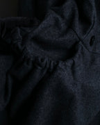 "Chloe" Gathered waist round collar coat