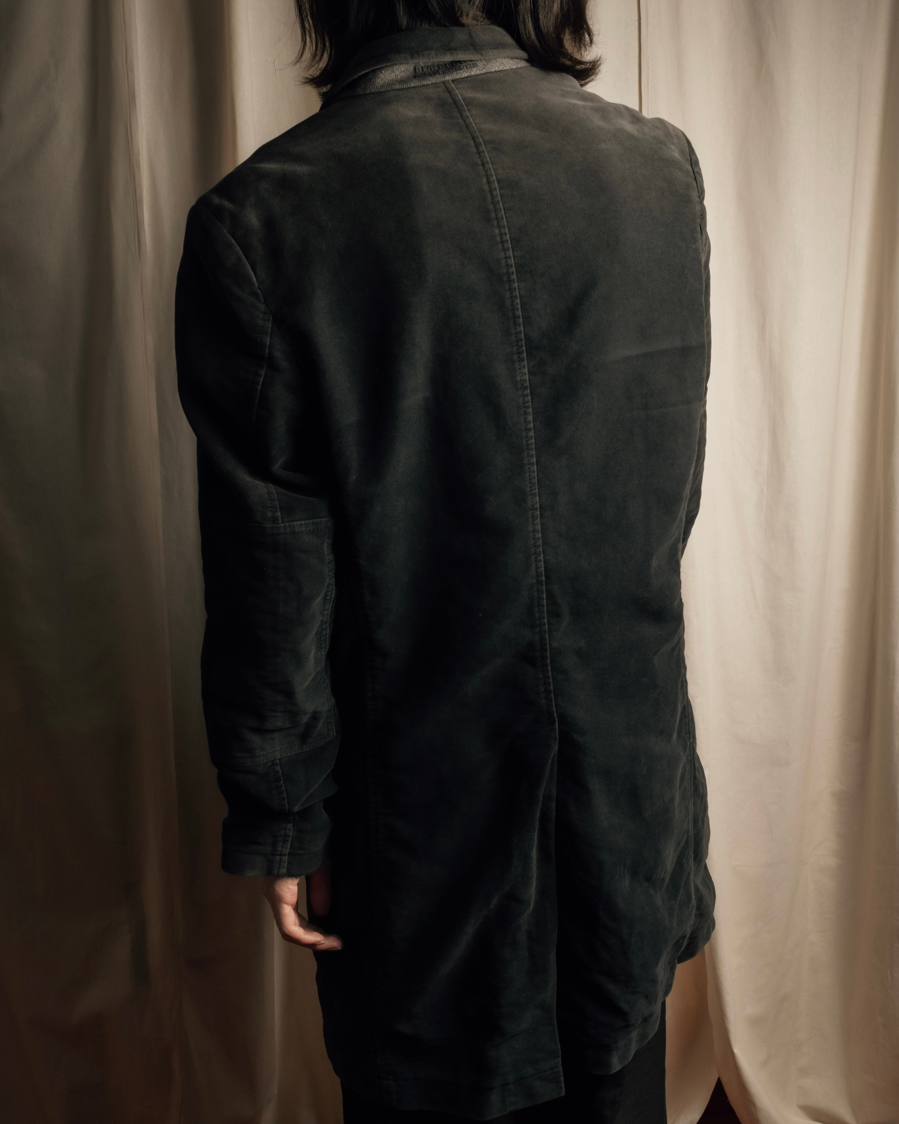 "BURBERRY" Garment dyed faded hunting design coat