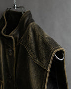 "CHANEL" 2000AW Karl Lagerfeld period calf leather vest