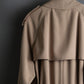 "BURBERRY" Military detail belted maxi length trench coat