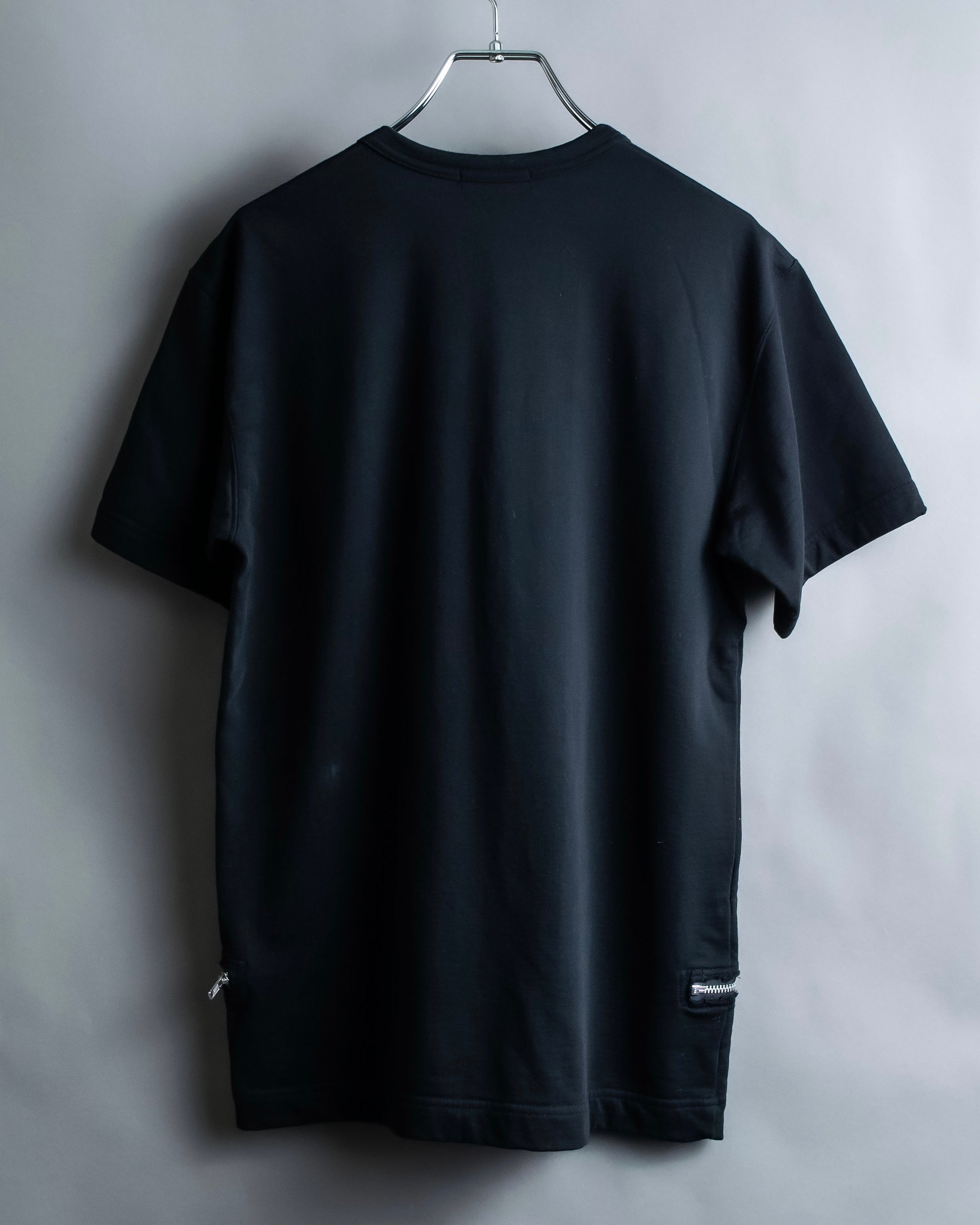 “Comme des Garçons Homme Plus” Zip attached detail T shirt